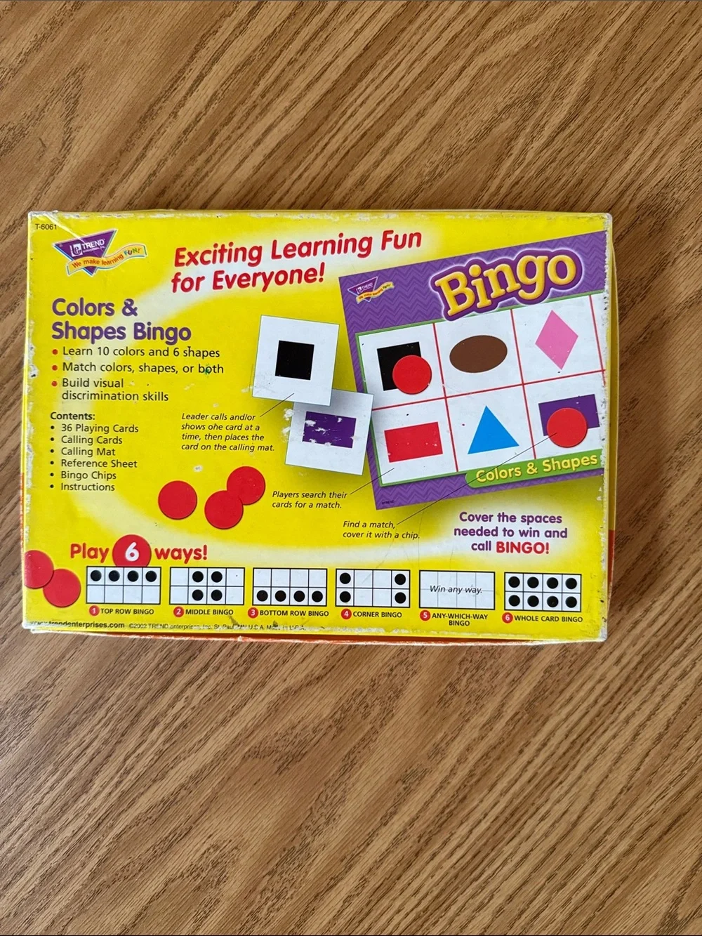 TREND ENTERPRISES BINGO EDUCATIONAL LEARNING SET OF 3 NUMBER ALPHABET SIGHTWORDS